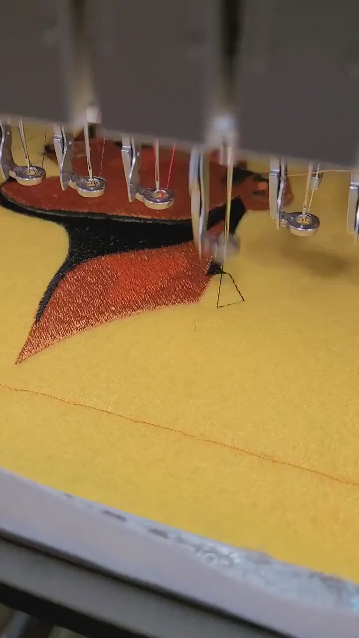 Black Women, Sun-Kissed Serenity: Golden Felt Iron-On Patch, Golden Hour Beauty, Empowered Peace Golden Felt Patch with Headwrap, Serenity