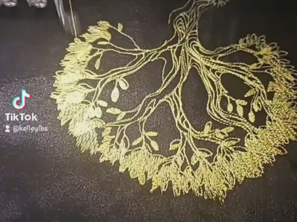 Skull Lace on Fabric. Skull Lace Applique, Embroidered, Vintage, Skeleton, Goth Style, Halloween, Horror, Spooky Season, Trick or Treat